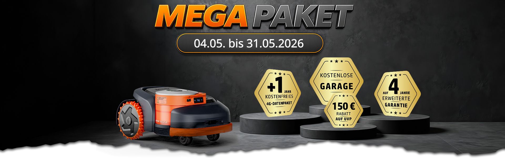 Segway Navimow H2 Mega Paket: Jetzt insgesamt 599 € sparen!
