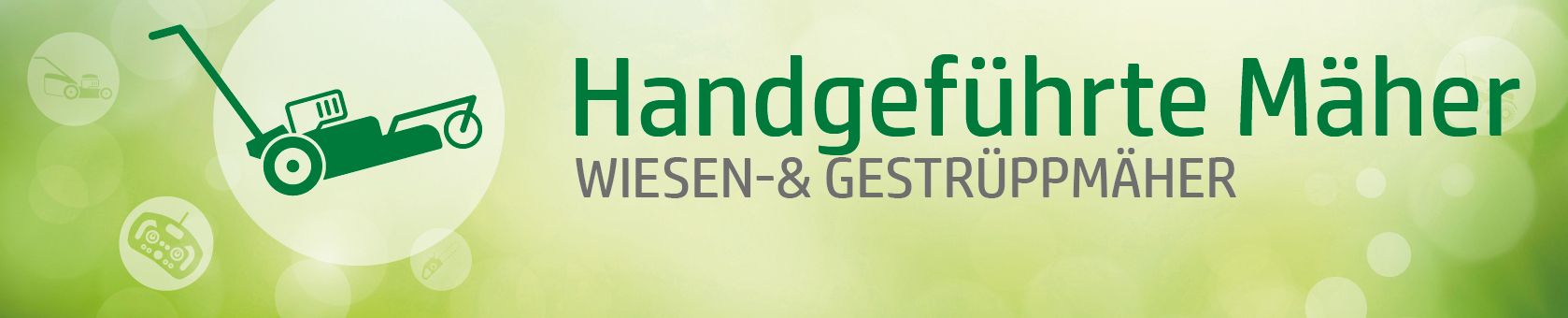 Handgeführte Mäher