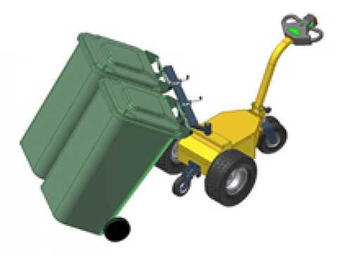 Zugvorrichtung 2 Mülltonnen