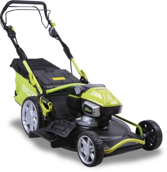 Akkurasenmäher mit 120V Akkupower und Radantrieb
