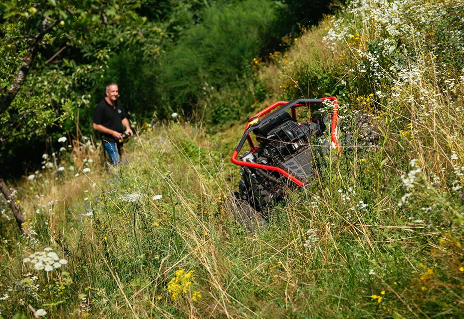 Mäher für unebenes, verwinkeltes Gelände